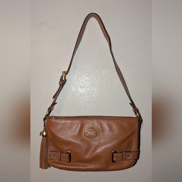 Tan Leather Shoulder Bag - Picture 1 of 8